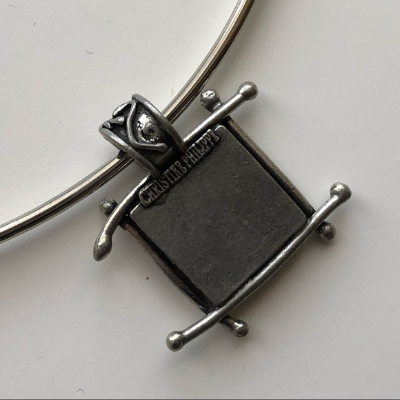 Christine Phillippe unique choker necklace pewter - Picture 5 of 5